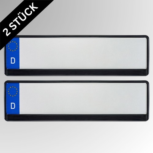 Kennzeichenhalter schwarz - 2x, |