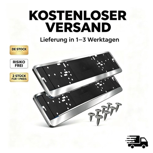 Zwei kennzeichenhalter aus - zwei,