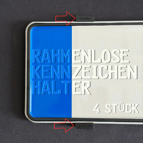Rahmenlose nummernschild - rahmenlose,