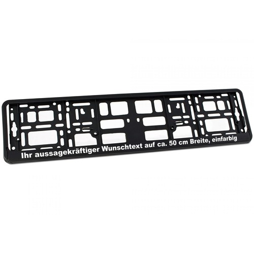 100 kennzeichenhalter schwarz - 100,