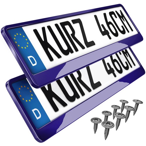 Kurze kennzeichenhalter in - kurze,