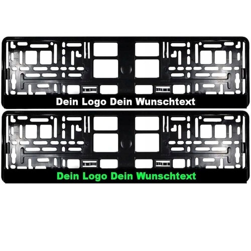Kurze kennzeichenhalter mit - 2x,