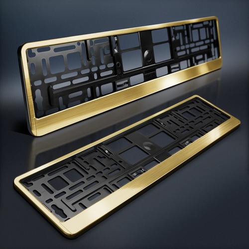 Kennzeichenhalter gold - kennzeichenhalter, |