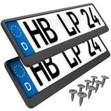 2 kurze Kennzeichenhalter Auto