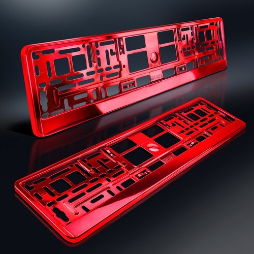 Kennzeichenhalter rot - 2, |
