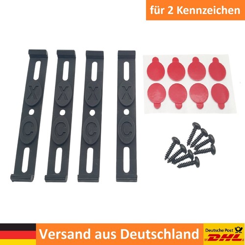 Kennzeichenhalter rahmenlos 2 - rahmenlos,,