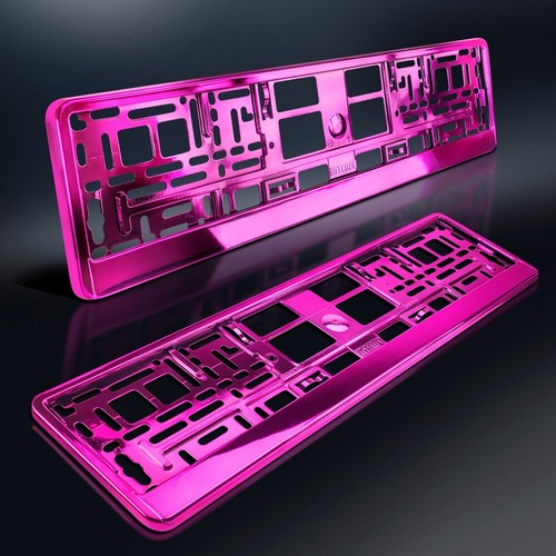 Kennzeichenhalter pink - kennzeichenhalter,