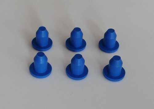 Kennzeichenpuffer blau - 6x,