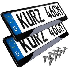 2 kurze Kennzeichenhalter